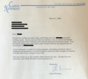 1995 letter