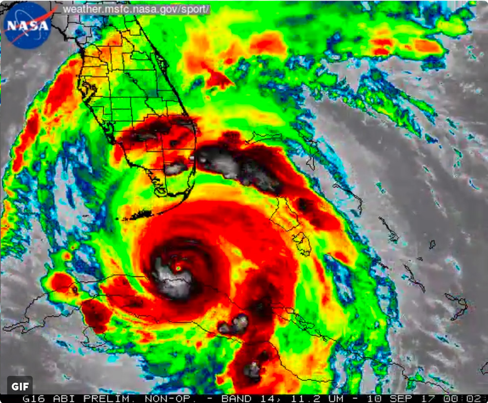 Irma satellite image