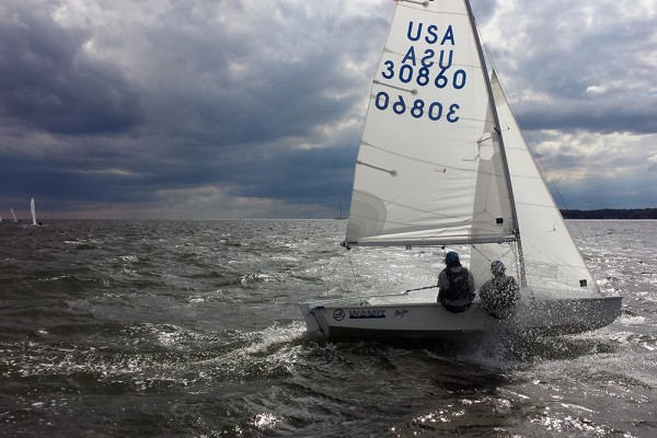 Sailing upwind Frigid Digit 2014