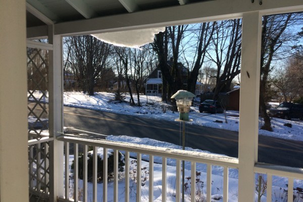 winter window view