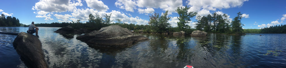 Pitcher Pond SUP panoramic