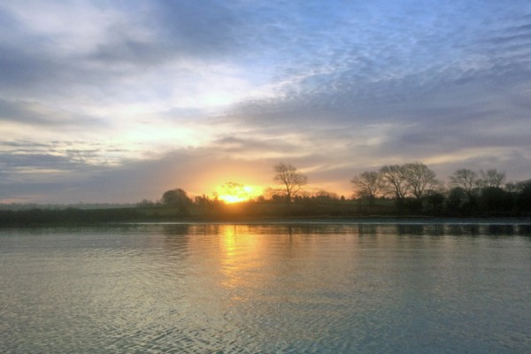 winter morning sunrise dutch harbor rhode island