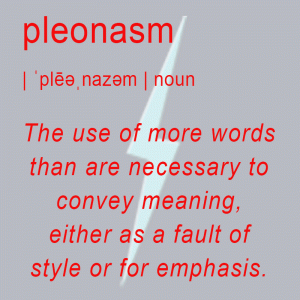 pleonasm wordplay