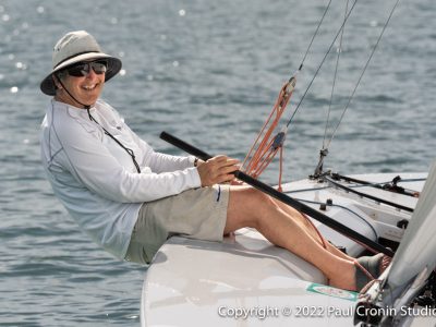 Carol Cronin sails a Star boat Photo PaulCroninStudios