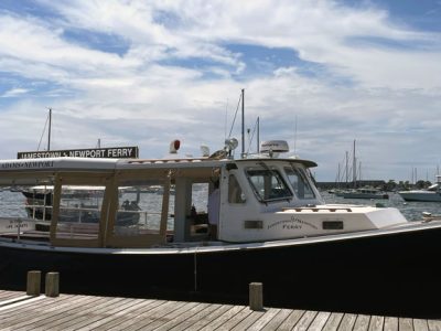 Jamestown Newport Ferry approaches the dock