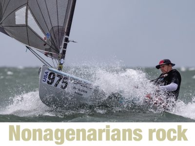 Gus Miller Finn sailing